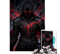 Puzzle per ragazzi da 1000 pezzi Blood Oath Knight︰ Crimson Vanguard per compleanno Natale Decorazione perfetta Gioco interattivo per ragazzi dai 14 anni in su (50x75cm)