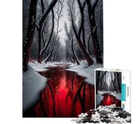 Puzzle per ragazzi da 1000 pezzi Blood River Aiuta ad allenare la mente Sfida impegnativa Gioco per famiglie Adatto a partire dai 14 anni (38x26cm)