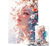 Puzzle per ragazzi da 1000 pezzi Blossom Serenity︰ Ritratto etereo della natura e della grazia Sfida educativa ma divertente e umoristica Giochi rilassanti per ragazzi dai 14 anni Gioco di puzzle