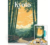 Puzzle per ragazzi da 1000 pezzi, Bosco di bambù di Arashiyama, gioco per famiglie, attività divertenti da fare a casa, regalo di compleanno, regalo di viaggio 50x75cm