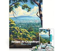 Puzzle per ragazzi da 1000 pezzi, Bosco di Chapultepec, Città del Messico, gioco pratico, difficile e stimolante, regalo per chi cerca un gioco impegnativo 50x75cm