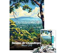 Puzzle per ragazzi da 1000 pezzi Bosco di Chapultepec Città del Messico Puzzle interattivo per ragazzi decorazione da parete difficile e stimolante (dimensioni 38x52cm)