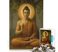Puzzle per ragazzi da 1000 pezzi: Buddha in meditazione sotto l'albero della Bodhi, gioco educativo, divertente antistress, ottimo regalo per gli appassionati di videogiochi 38x52cm