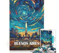 Puzzle per ragazzi da 1000 pezzi, Buenos Aires, Argentina, poster di viaggio, decorazione murale, passatempo per le vacanze, regalo di compleanno, regali di viaggio, 38x52cm