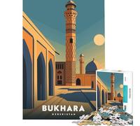 Puzzle per ragazzi da 1000 pezzi Bukhara Uzbekistan gioco educativo regalo compleanno attività per la famiglia (dimensioni 38x26cm)