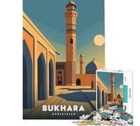 Puzzle per ragazzi da 1000 pezzi Bukhara Uzbekistan gioco educativo sfida giocattolo idee regalo gara di velocità manuale (dimensioni 38x52cm)
