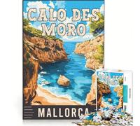 Puzzle per ragazzi da 1000 pezzi, Calo Des Moro a Maiorca, giochi educativi, migliora la memoria, regalo di compleanno, regali 38x26cm