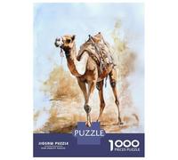 Puzzle Per Ragazzi Da 1000 Pezzi Camel Watercolor Painting Puzzle Gioco Pratico Per Divertimento in Famiglia Regali Unici Per Compleanno E Natale 70x50cm/1000pcs