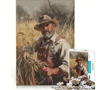 Puzzle per ragazzi da 1000 pezzi campo di grano contadino giochi rilassanti analisi e logica regalo di compleanno regalo di viaggio 50x75cm