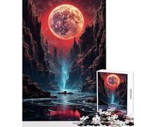 Puzzle per ragazzi da 1000 pezzi Canyon della Luna Rossa gioco rompicapo ideale per le vacanze in casa per passare il tempo decorazione domestica interazione genitore-figlio (50x75cm)