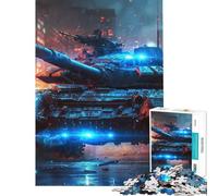 Puzzle per ragazzi da 1000 pezzi carro armato militare della Seconda Guerra Mondiale stimola la mente gioco per famiglie adatto a persone dai 14 anni in su (38x26cm)