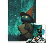 Puzzle per ragazzi da 1000 pezzi, carta dei tarocchi fantasy - Il gatto mago, gioco impossibile, regalo di compleanno, compleanno e altri regali 38x26cm