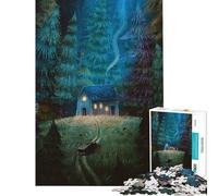 Puzzle per ragazzi da 1000 pezzi Case Solitarie Puzzle rilassante ideale per le vacanze a casa e per passare il tempo Perfetto come regalo (dimensioni 38x26cm)
