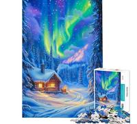 Puzzle per ragazzi da 1000 pezzi Casetta incantata nel paese delle meraviglie invernale difficile e stimolante regalo di compleanno gioco educativo per ragazzi dai 14 anni in su (50x75cm)