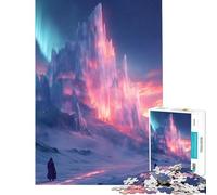 Puzzle per ragazzi da 1000 pezzi Castello di Frozen in un paesaggio fantastico Attività divertenti da fare a casa ma anche un gioco divertente e umoristico per tutta la famiglia dai 14 anni in su
