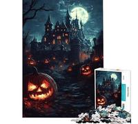 Puzzle per ragazzi da 1000 pezzi Castello di Mezzanotte Puzzle Luminoso per Adulti Gioco Rompicapo Vacanza a Casa Per Ammazzare il Tempo Compleanno e Natale (dimensioni 38x52cm)