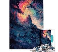 Puzzle per ragazzi da 1000 pezzi: Castello fantasy in un cielo colorato Gioco di puzzle per adulti analisi e logica ideale come regalo di compleanno o per occasioni speciali (dimensioni 38x26cm)