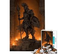 Puzzle per ragazzi da 1000 pezzi Cavaliere di pietra Rovine antiche Puzzle da 1000 pezzi Giocattolo fai da te per divertimento in famiglia Gioco stimolante per tutta la famiglia (50x75cm)