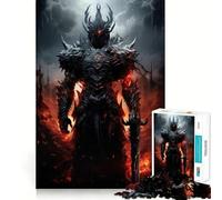 Puzzle per ragazzi da 1000 pezzi,Cavaliere Nero dall'Inferno,ad incastro perfetto,gioco creativo,per il tempo libero,regalo di Natale 50x75cm