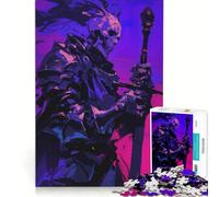Puzzle per ragazzi da 1000 pezzi: Cavaliere non morto con spada gioco impossibile decorazione per la casa collezione d'artista belle arti 38x26cm
