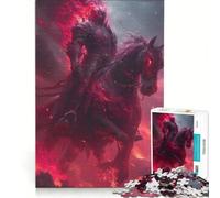 Puzzle per ragazzi da 1000 pezzi Cavaliere non morto gioco rilassante difficile e stimolante ogni pezzo è unico 38x26cm