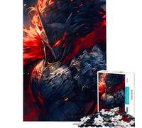 Puzzle per ragazzi da 1000 pezzi Cavaliere Oscuro con dettagli rossi Gioco avvincente per coltivare la pazienza Gioco per famiglie adatto anche alle coppie Ottimo regalo per gli amanti del gioco