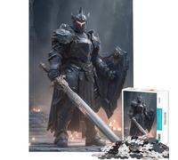 Puzzle per ragazzi da 1000 pezzi Cavaliere Oscuro con Spada e Scudo Giocattolo avvincente per coltivare la pazienza Gioco per famiglie adatto anche alle coppie Ottimo regalo per gli amanti del gioco