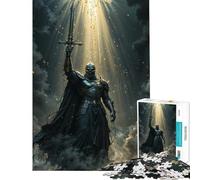 Puzzle per ragazzi da 1000 pezzi Cavaliere Oscuro con Spada Giocattolo avvincente per coltivare la pazienza Gioco rompicapo Decorazione perfetta Regalo divertente (Dimensioni 38x26cm)