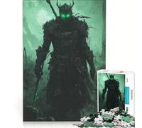 Puzzle per ragazzi da 1000 pezzi, Cavaliere Oscuro Guerriero, Gioco Rilassante, Divertente Antistress, Regalo di Compleanno 38x26cm