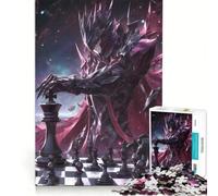 Puzzle per ragazzi da 1000 pezzi, Cavaliere Oscuro, Maestro degli Scacchi, Gioco Rilassante, Divertente Antistress, Regalo di Compleanno 38x52cm