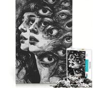 Puzzle per ragazzi da 1000 pezzi Chi sono io? gioco impossibile sfida difficile compleanno e altre occasioni 50x75cm