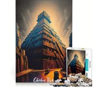 Puzzle per ragazzi da 1000 pezzi, Chichen Itza, giochi rilassanti, decorazioni artistiche per la casa, adatto per la decorazione della scrivania 38x26cm