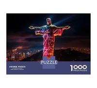 Puzzle Per Ragazzi Da 1000 Pezzi Christ The Redeemer Statue Puzzle Giochi Rilassanti Difficili Divertenti Attività A Casa, 52x38cm/1000pcs
