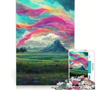 Puzzle per ragazzi da 1000 pezzi cielo arcobaleno antistress sfida impegnativa rafforza l'amore tra le coppie 38x52cm