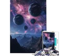 Puzzle per ragazzi da 1000 pezzi Cime cosmiche cielo notturno impegnativo da completare regalo di compleanno decorazione per la casa giocattolo per ragazzi dai 14 anni in su (38x26cm)