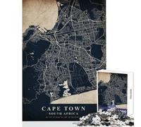Puzzle per ragazzi da 1000 pezzi Città del Capo Sudafrica gioco educativo decorazione murale per la casa giocattoli lista dei desideri con Babbo Natale (26x38cm)