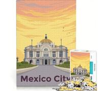 Puzzle per ragazzi da 1000 pezzi Città del Messico, Messico, Gioco impossibile, Decorazione per la casa, Collezione d'artista, Belle arti 50x75cm