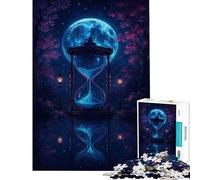 Puzzle per ragazzi da 1000 pezzi Clessidra sotto il cielo illuminato dalla luna Gioco stimolante Giocattolo rompicapo Difficile Ottimo regalo e giocattolo (Dimensioni 38x26cm)