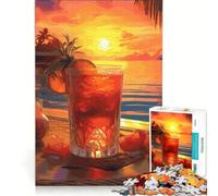 Puzzle per ragazzi da 1000 pezzi, cocktail di colori, antistress, difficile, adatto come decorazione da scrivania 38x52cm