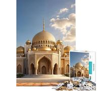 Puzzle per ragazzi da 1000 pezzi colore oro maschera ideale per compleanni e Natale per creare ricordi indimenticabili Giocattolo decorativo da parete adatto a persone dai 14 anni in su (50x75cm)