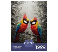 Puzzle Per Ragazzi Da 1000 Pezzi Colorful Birds in Forest Painting Puzzle Giochi Rilassanti Difficili Divertenti Attività A Casa, 38x26cm/1000pcs