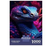 Puzzle Per Ragazzi Da 1000 Pezzi Colorful Snake Art Print Puzzle Per Ragazzi Gioco Pratico Sfida Difficile Regali Unici Per Compleanno E Natale 70x50cm/1000pcs