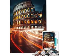Puzzle per ragazzi da 1000 pezzi Colosseo Roma Italia Aiuta ad allenare la mente Difficile Gioco per famiglie Adatto a persone dai 14 anni in su (38x52cm)