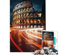 Puzzle per ragazzi da 1000 pezzi Colosseo Roma Italia Impegnativo da completare Difficile Giocattolo decorativo per la casa per ragazzi dai 14 anni in su (38x26cm)