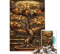 Puzzle per ragazzi da 1000 pezzi con albero bonsai steampunk Puzzle per adulti gioco pratico per divertimento in famiglia difficile e stimolante (dimensioni 38x52cm)