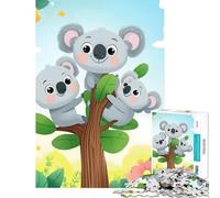 Puzzle per ragazzi da 1000 pezzi con albero genealogico dei koala giocattolo educativo pratico antistress ottimo regalo (dimensioni 75x50cm)