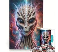 Puzzle per ragazzi da 1000 pezzi con alieni extraterrestri, gioco impossibile, regalo di compleanno, compleanno e altre occasioni 38x52cm