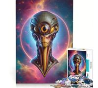 Puzzle per ragazzi da 1000 pezzi con alieni extraterrestri, gioco impossibile, regalo di compleanno, compleanno e altri eventi 38x26cm