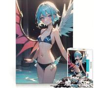 Puzzle per ragazzi da 1000 pezzi con angelo demoniaco tratto da un anime, gioco rilassante, antistress, regalo di compleanno o originale 38x52cm