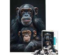 Puzzle per ragazzi da 1000 pezzi con animali della famiglia gioco rompicapo giocattolo intellettuale ottimo regalo per gli appassionati di giochi decorazione da parete (dimensioni 75x50cm)